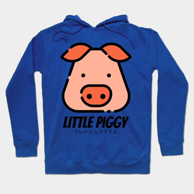 Little Piggy Pig Farm Animal Hoodie by BradleyHeal